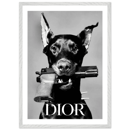 Cuadro Dior Blanco y Negro - La Casa Del Cuadro