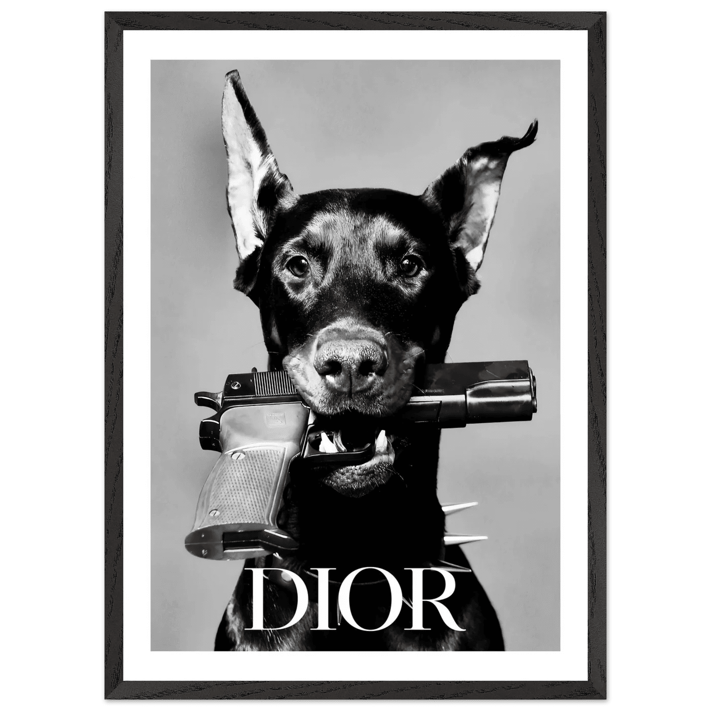 Cuadro Dior Blanco y Negro - La Casa Del Cuadro