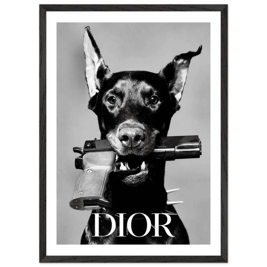 Cuadro Dior Blanco y Negro - La Casa Del Cuadro