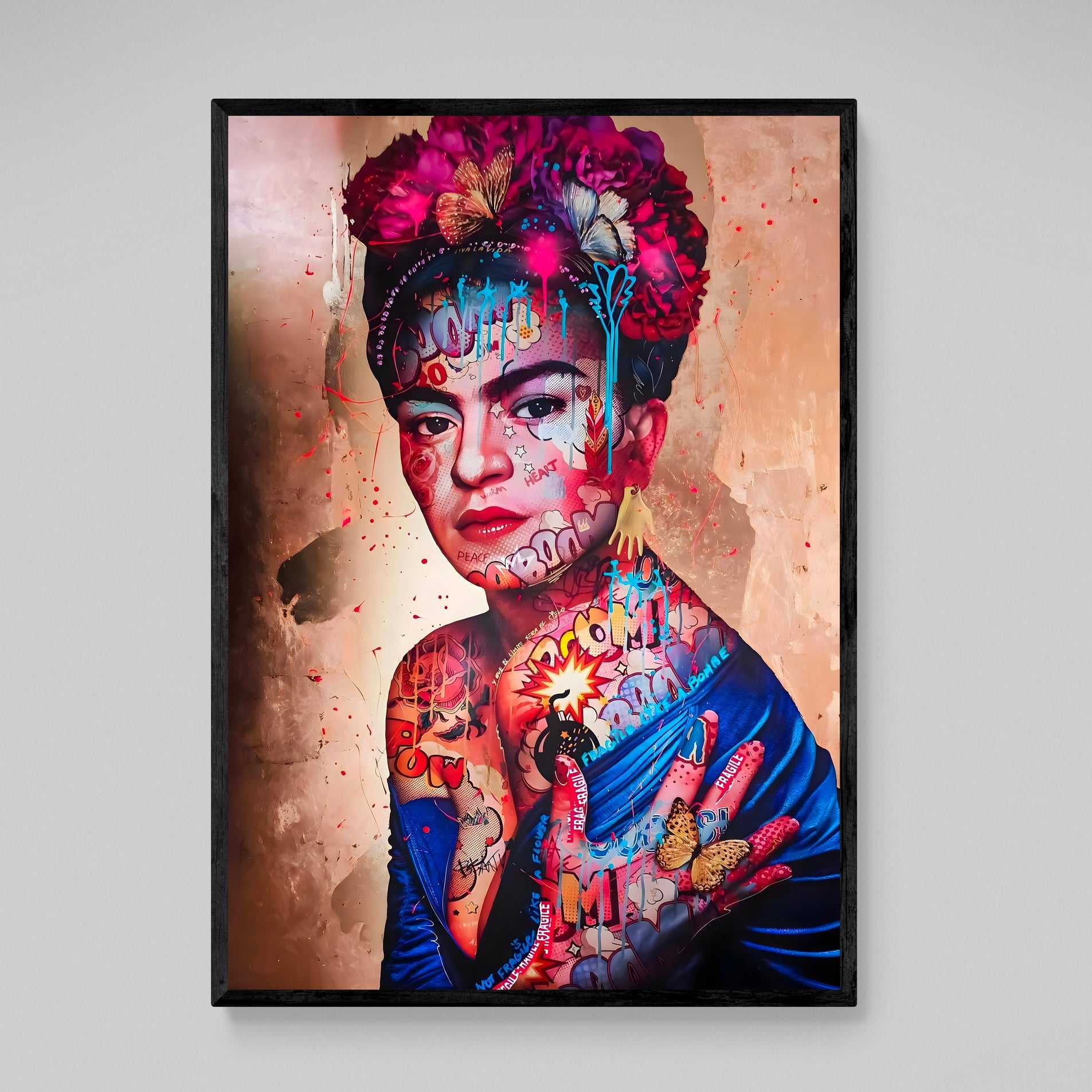 Cuadro Frida Kahlo Pop Art - La Casa Del Cuadro