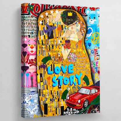 Cuadro Graffiti Love Story - La Casa Del Cuadro