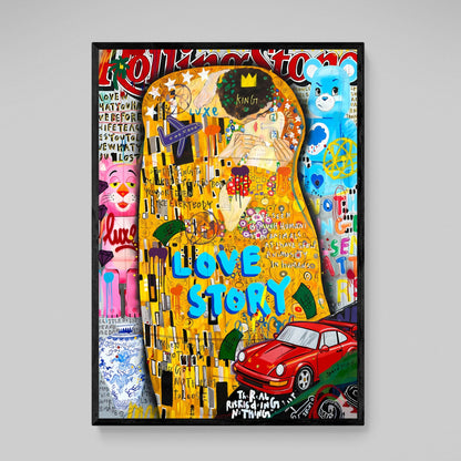Cuadro Graffiti Love Story - La Casa Del Cuadro