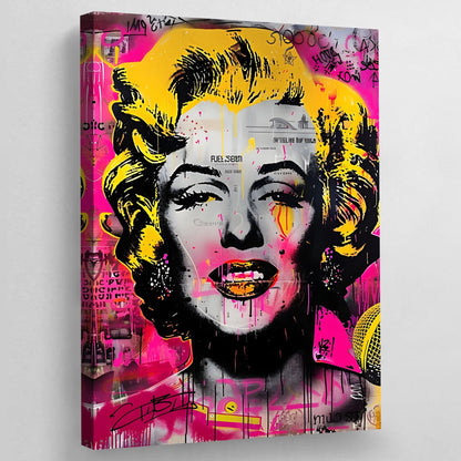 Cuadro Graffiti Marilyn Monroe - La Casa Del Cuadro