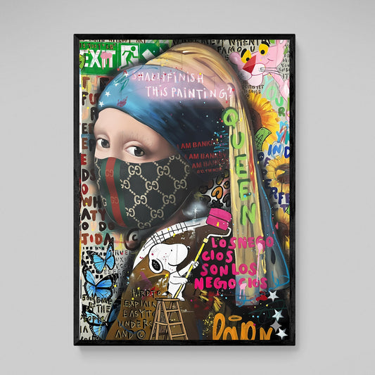 Cuadro Graffiti Mujer Icónica - La Casa Del Cuadro