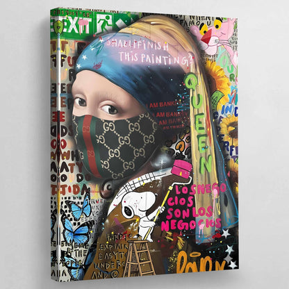 Cuadro Graffiti Mujer Icónica - La Casa Del Cuadro