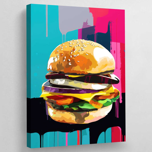 Cuadro Hamburguesa Pop Art - La Casa Del Cuadro