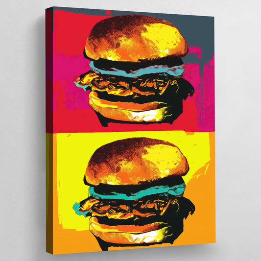 Cuadro Pop Art Hamburguesas - La Casa Del Cuadro