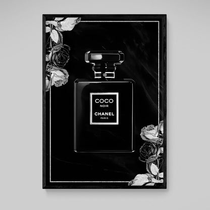 Cuadro Perfume Chanel Negro