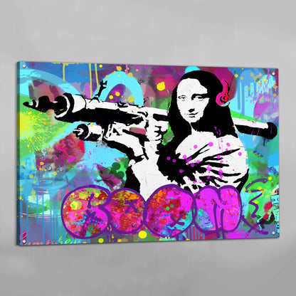 Cuadro Banksy Mona Lisa Bazooka - La Casa Del Cuadro