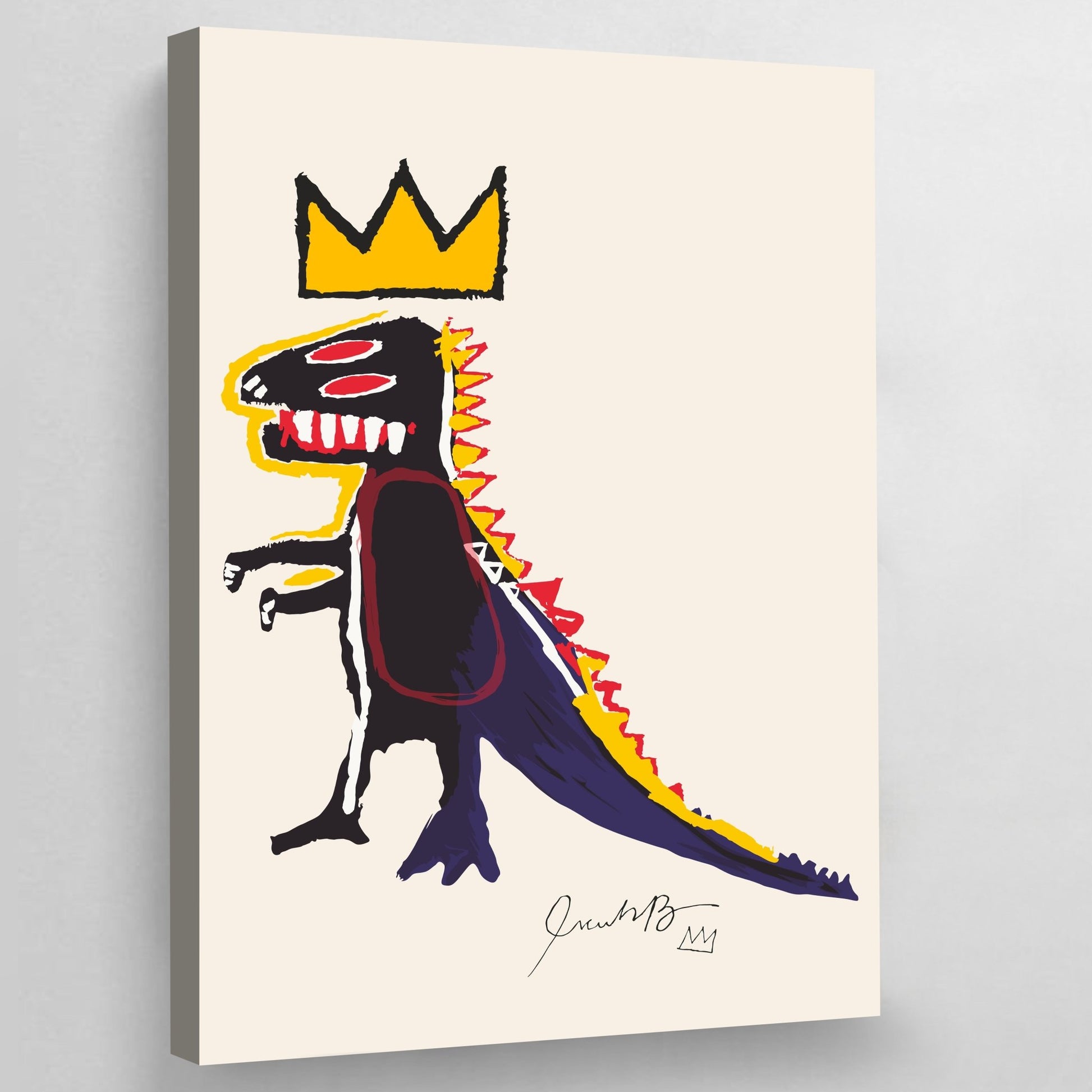 Cuadro Basquiat Dinosaurio - La Casa Del Cuadro