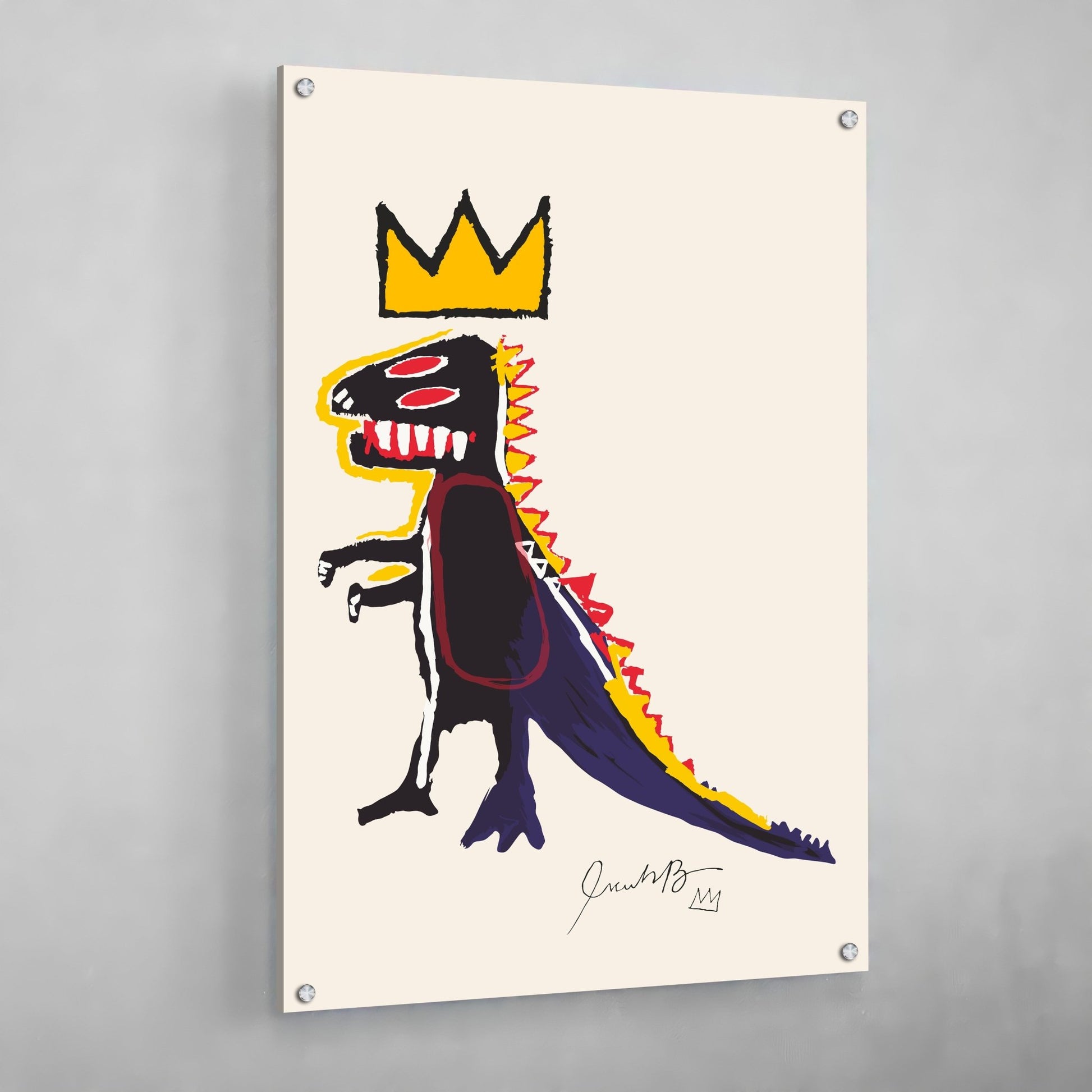 Cuadro Basquiat Dinosaurio - La Casa Del Cuadro