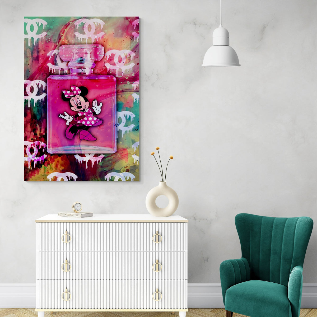 Channel Mini Mouse Cuadro Chanel Minnie Mouse | La Casa Del Cuadro