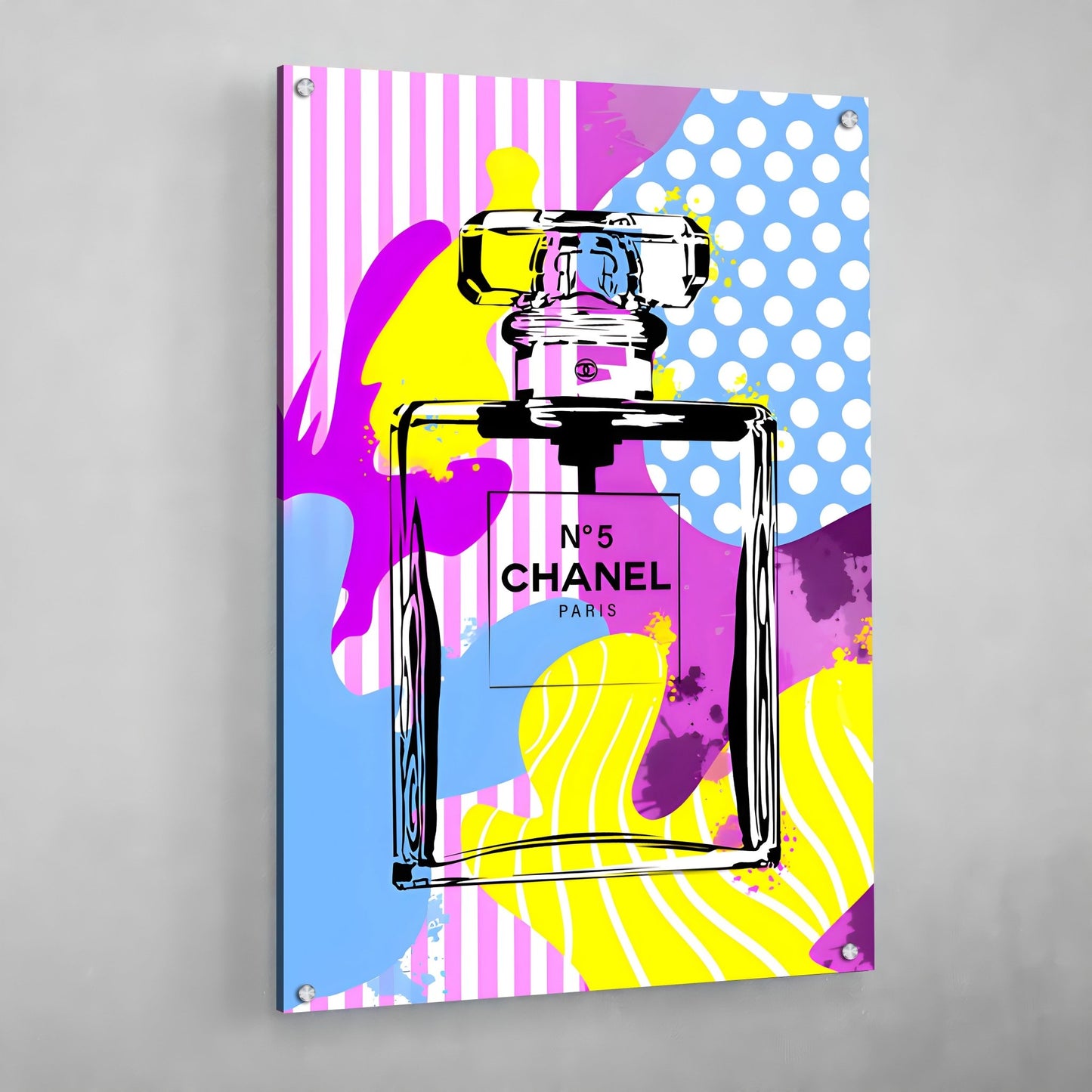 Cuadro Chanel Perfume Colorido - La Casa Del Cuadro