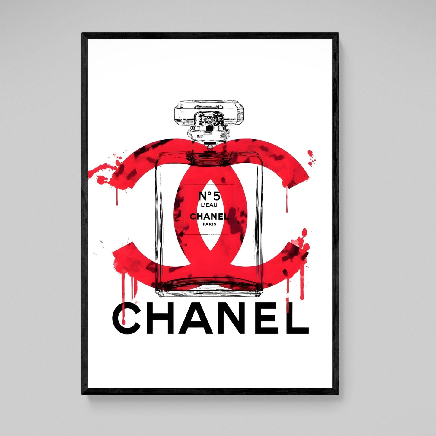 Cuadro Chanel Rojo - La Casa Del Cuadro