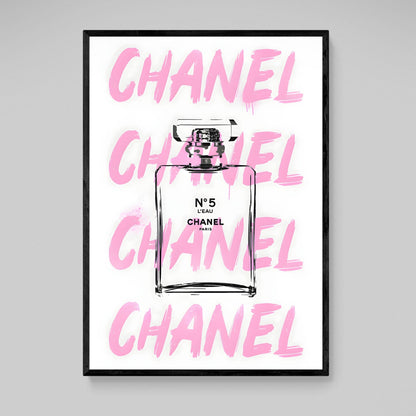 Cuadro Chanel Rosa - La Casa Del Cuadro