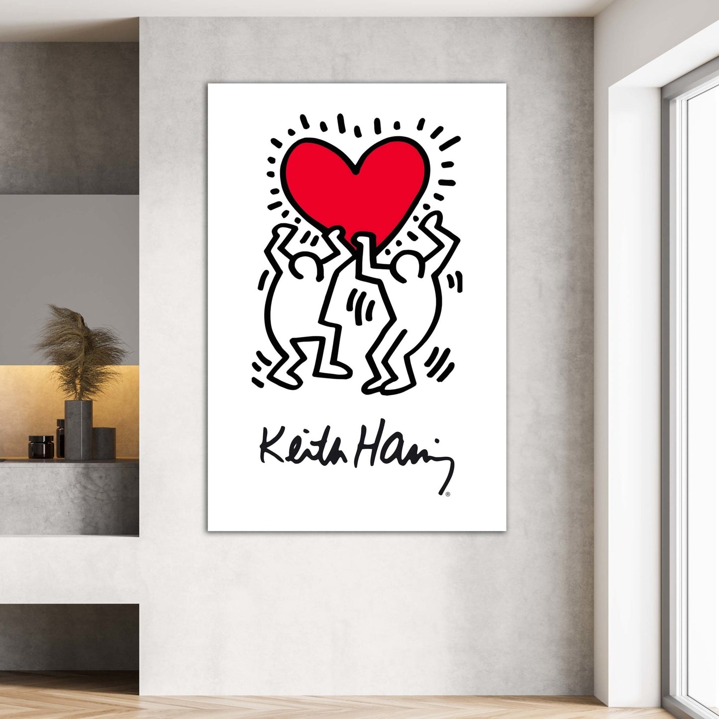 Cuadro Corazón Keith Haring - La Casa Del Cuadro