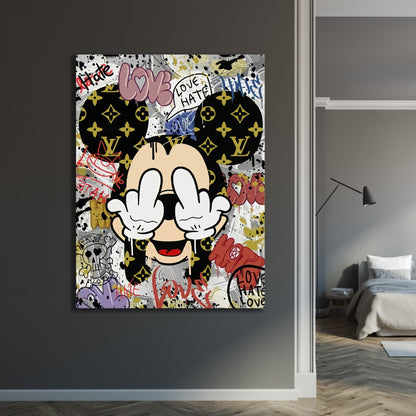 Cuadro Graffiti Mickey - La Casa Del Cuadro