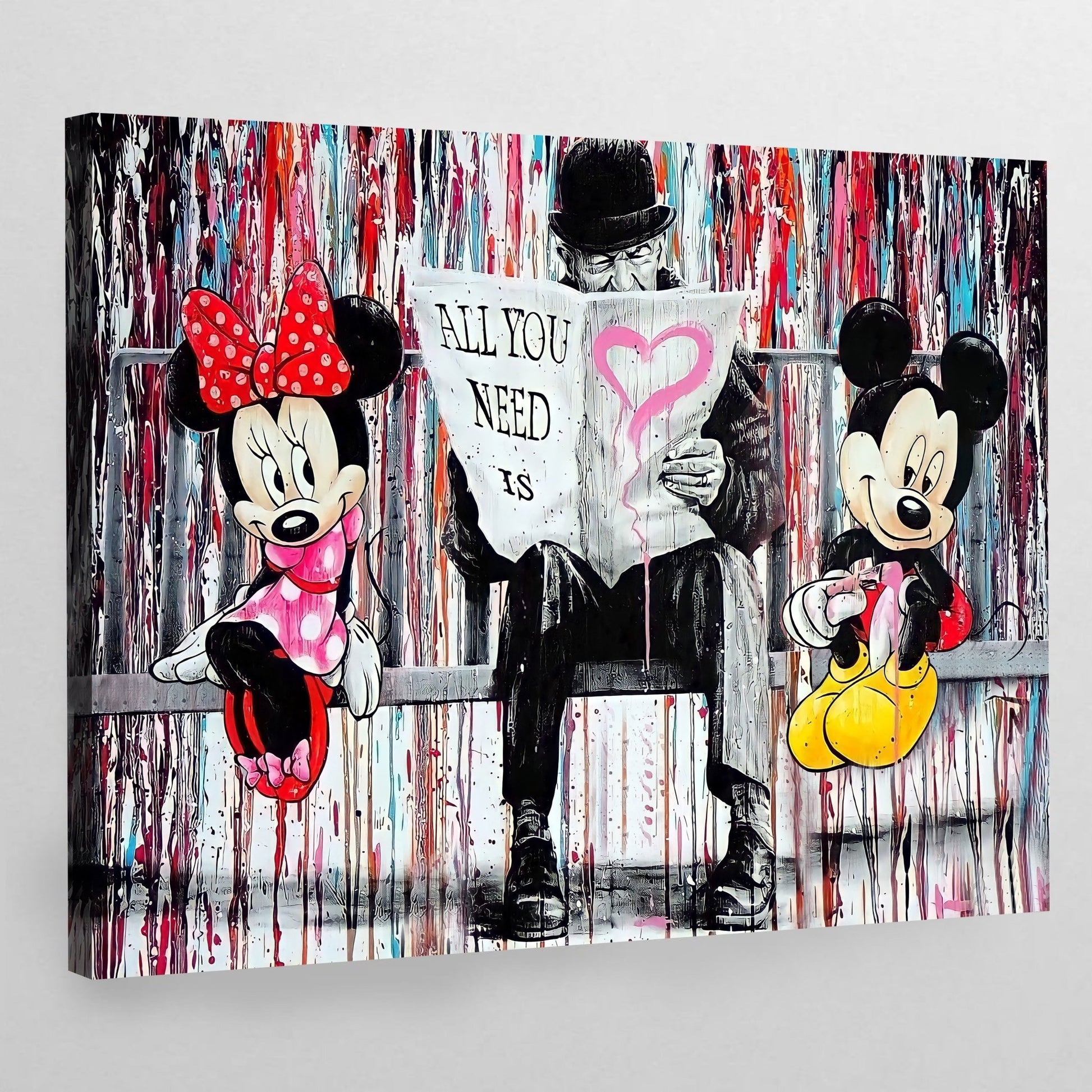 Cuadro Graffiti Mickey & Minnie - La Casa Del Cuadro