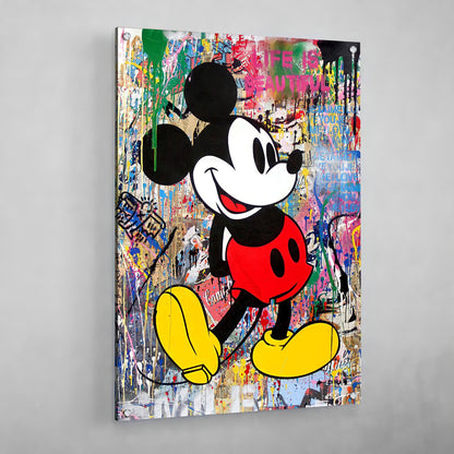 Cuadro Graffiti Mickey Mouse - La Casa Del Cuadro