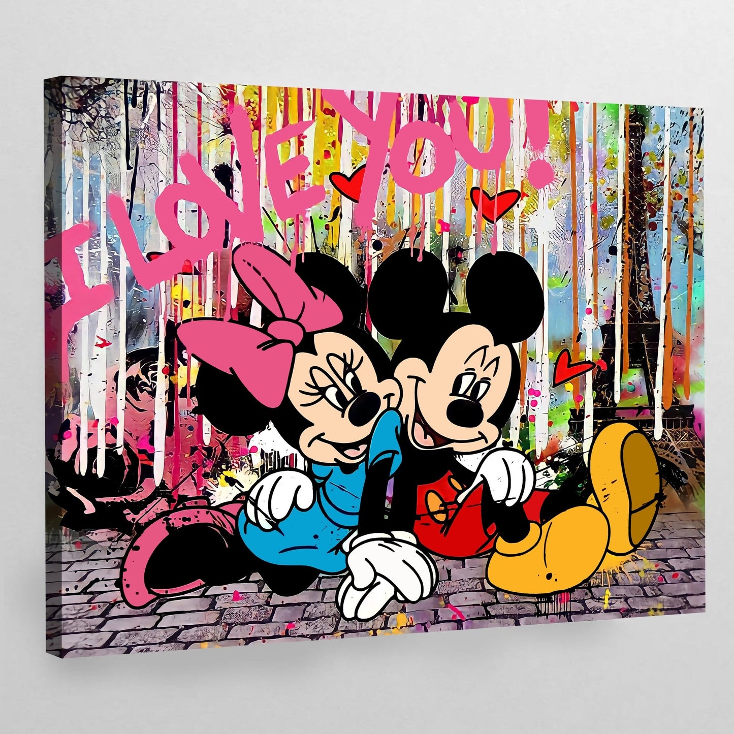 Cuadro Graffiti Minnie & Mickey - La Casa Del Cuadro