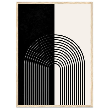 Cuadro Minimalista Boho Negro Y Beige - La Casa Del Cuadro