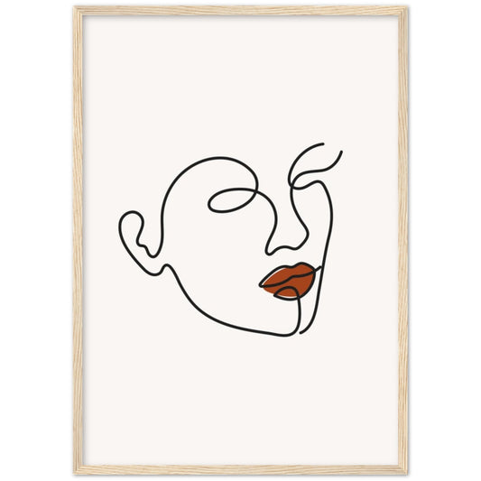 Cuadro Minimalista Cara - La Casa Del Cuadro