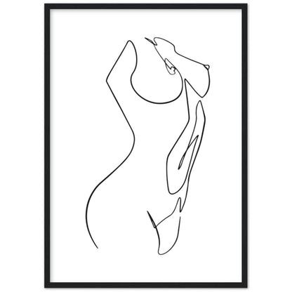 Cuadro Minimalista Mujer Desnuda - La Casa Del Cuadro