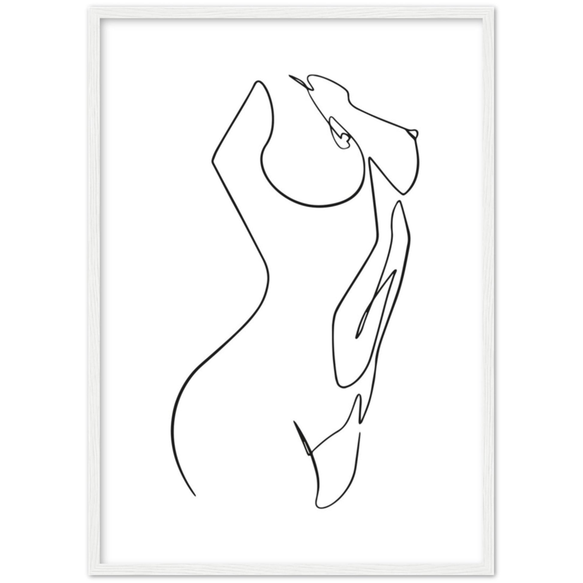 Cuadro Minimalista Mujer Desnuda - La Casa Del Cuadro