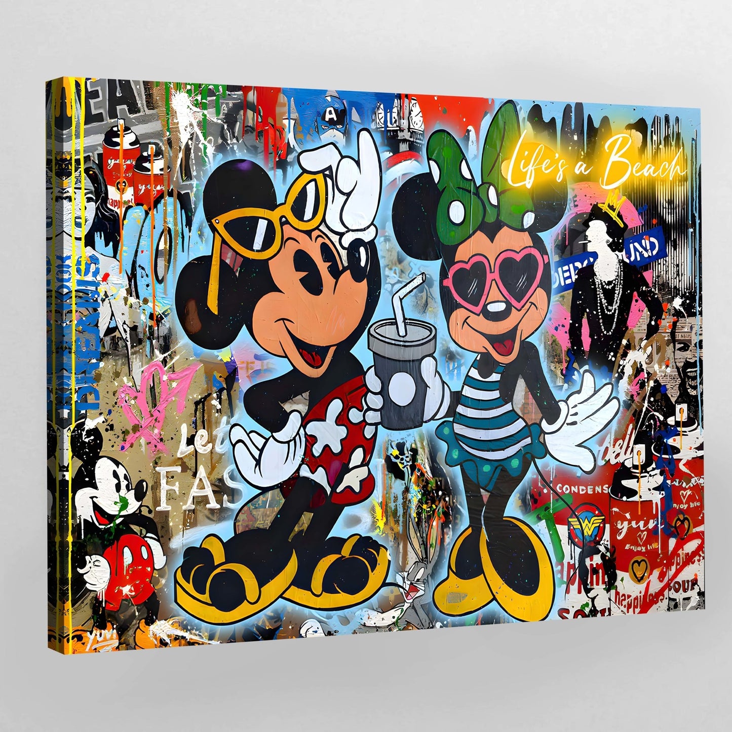 Cuadro Minnie & Mickey Graffiti - La Casa Del Cuadro