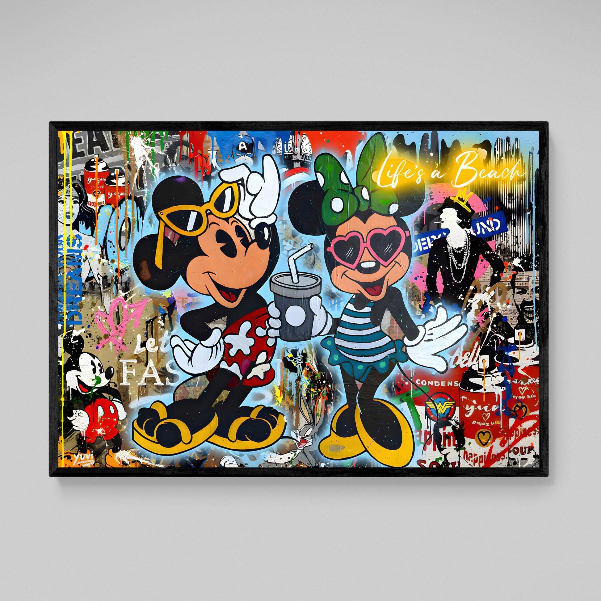 Cuadro Minnie & Mickey Graffiti - La Casa Del Cuadro