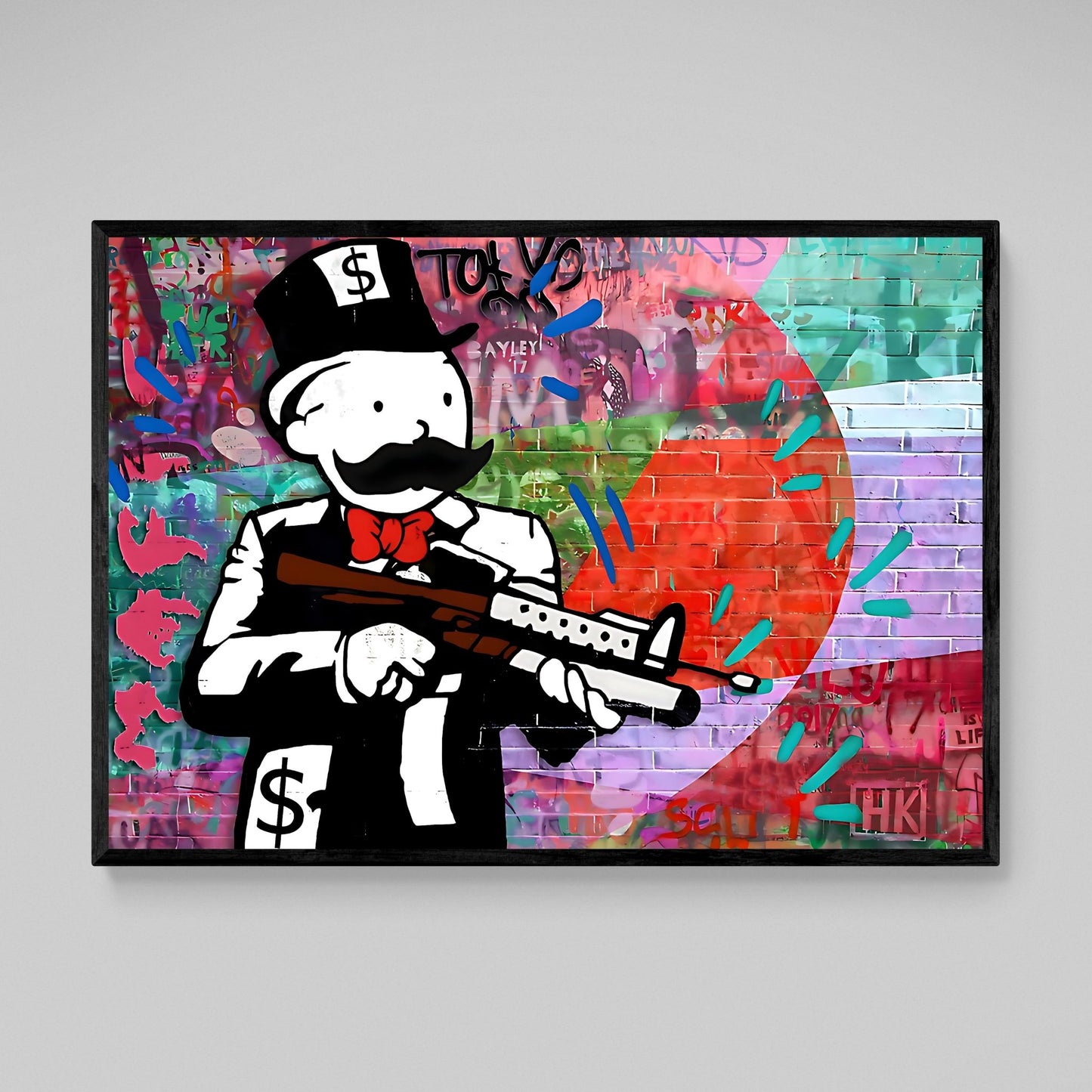 Cuadro Monopoly Graffiti - La Casa Del Cuadro