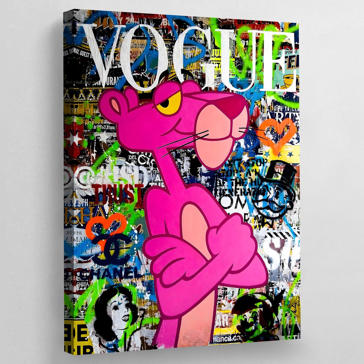 Cuadro Pantera Rosa Pop Art - La Casa Del Cuadro