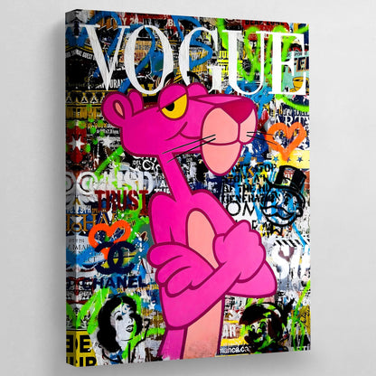 Cuadro Pantera Rosa Pop Art - La Casa Del Cuadro