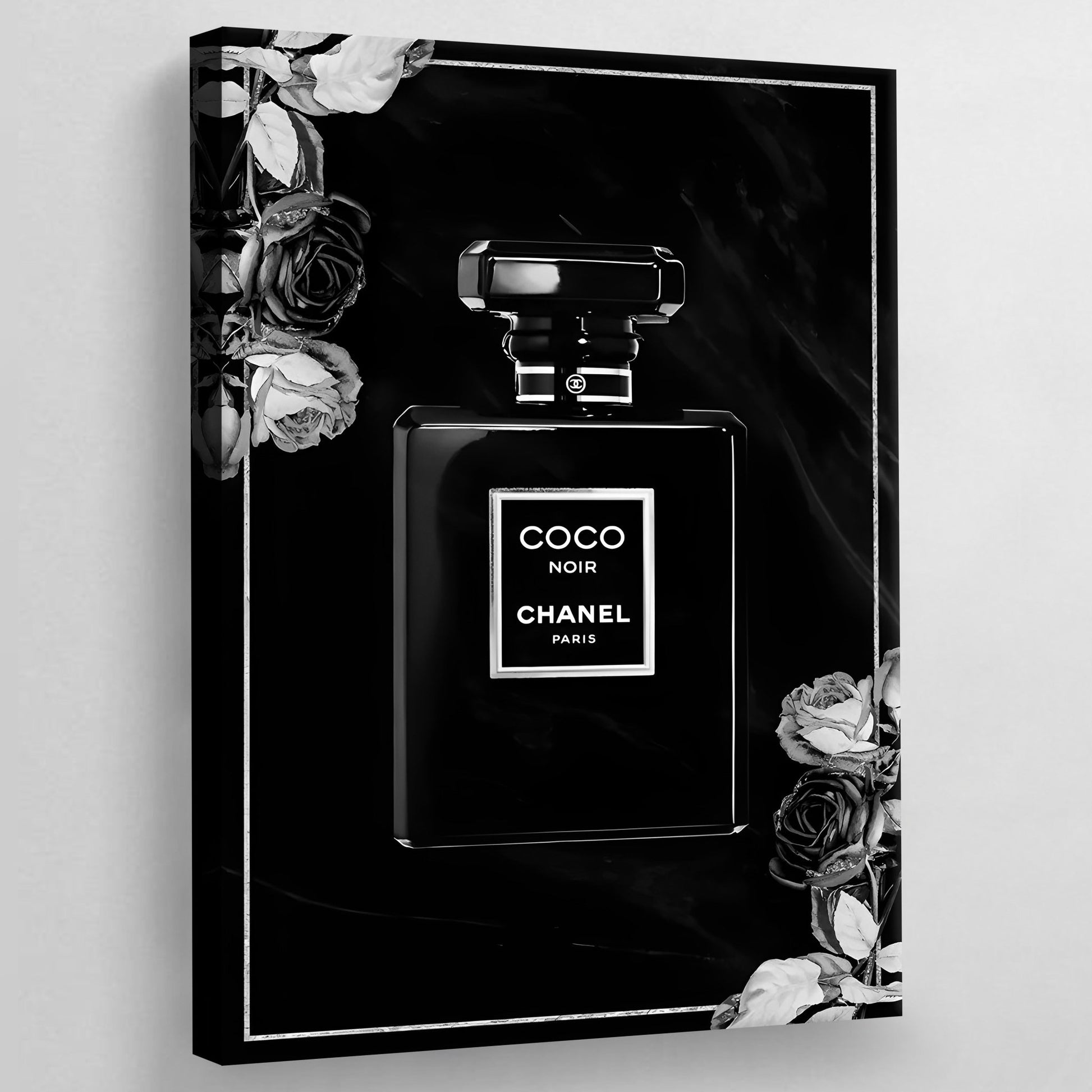 Cuadro Perfume Chanel Negro - La Casa Del Cuadro