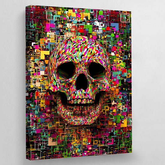 Cuadro Pop Art Calavera - La Casa Del Cuadro