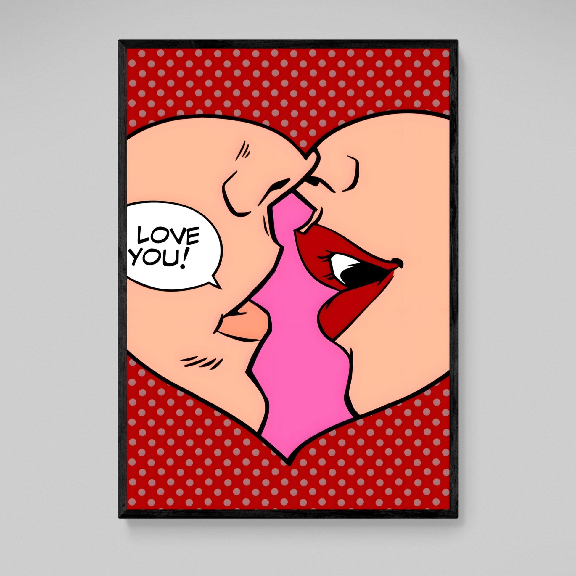 Cuadro Pop Art Corazón - La Casa Del Cuadro