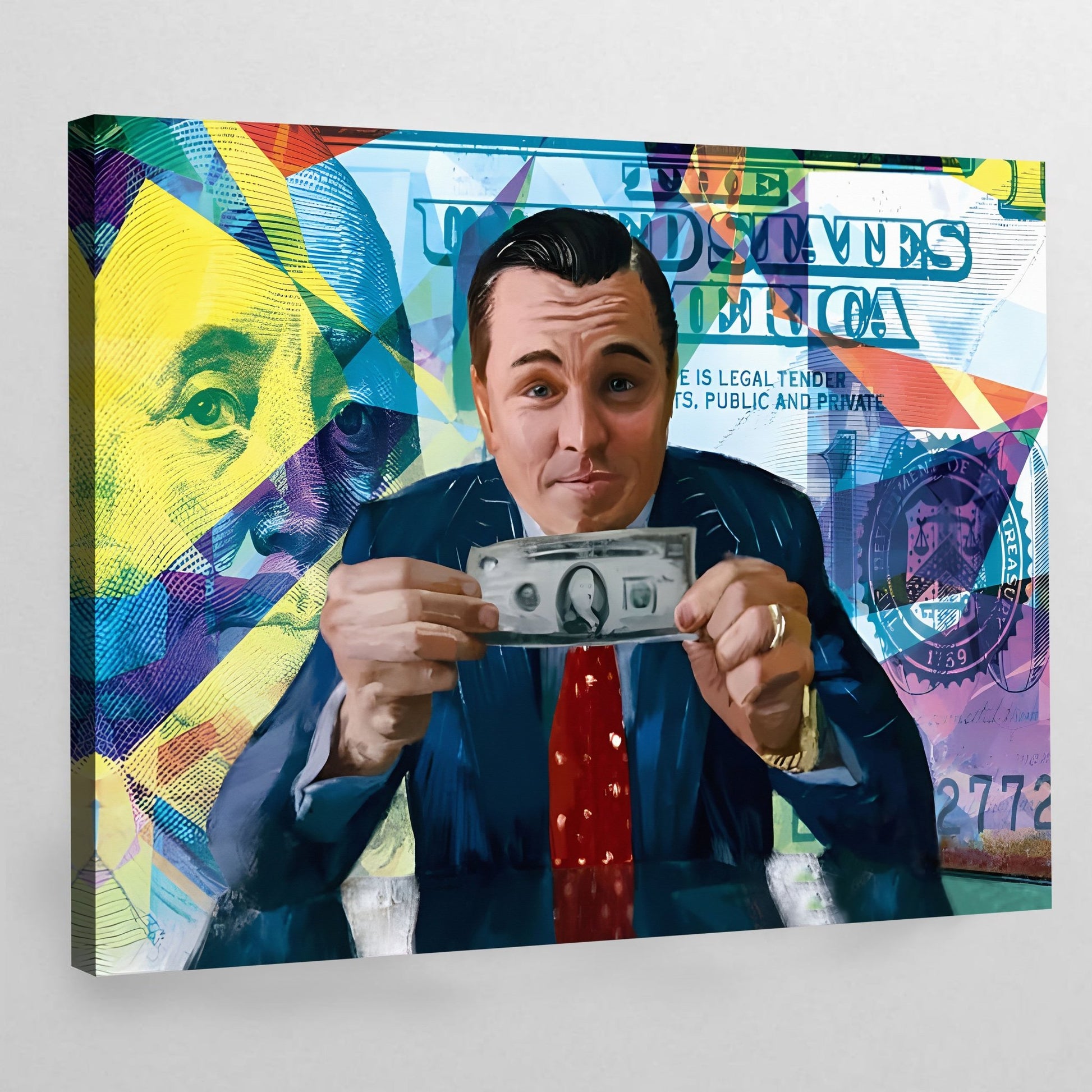 Cuadro Pop Art El Lobo De Wall Street - La Casa Del Cuadro
