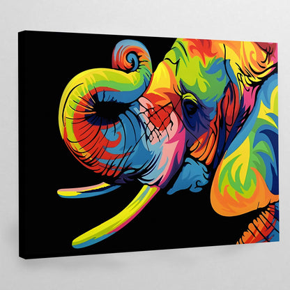 Cuadro Pop Art Elefante - La Casa Del Cuadro