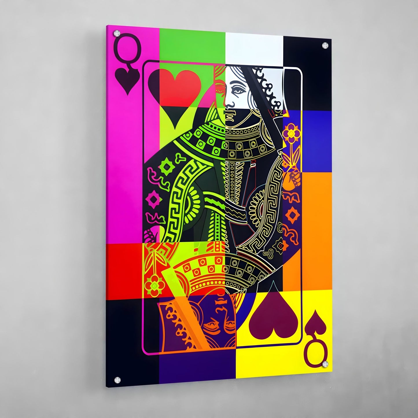 Cuadro Pop Art Reina De Corazones - La Casa Del Cuadro