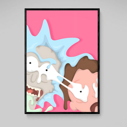 Cuadro Pop Art Rick & Morty - La Casa Del Cuadro