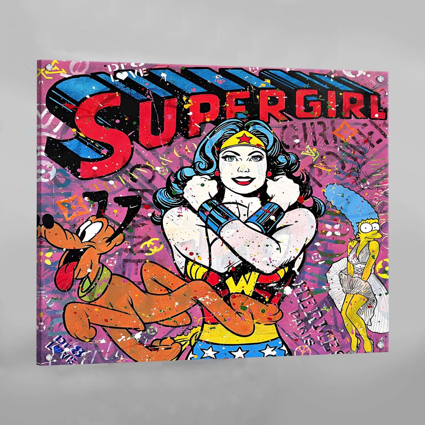 Cuadro Pop Art Supergirl - La Casa Del Cuadro