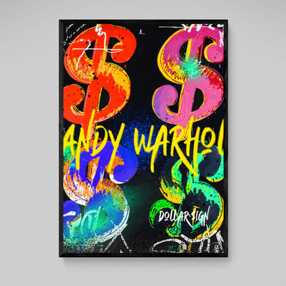 Cuadro Pop Art Warhol Dollar - La Casa Del Cuadro