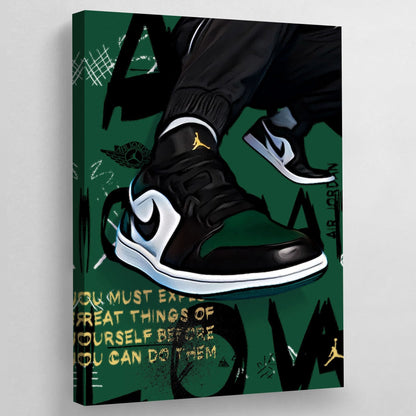 Cuadro Sneakers Verde - La Casa Del Cuadro