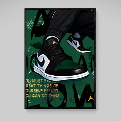 Cuadro Sneakers Verde - La Casa Del Cuadro