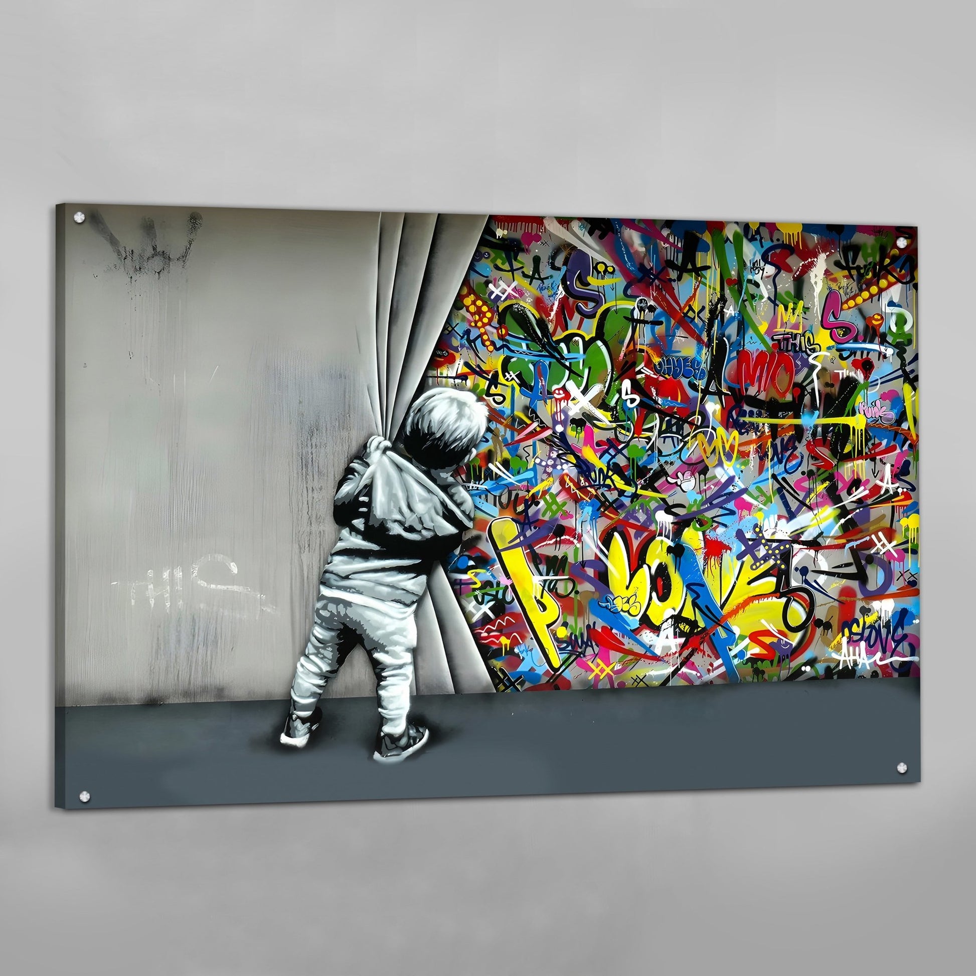 Cuadros Modernos Baratos New York City Graffiti Street Art Colorido Arte de  pared Póster e impresiones Sala de estar Decoración del hogar Imagen  21x30cm (8x12in) Sin marco : : Hogar y cocina